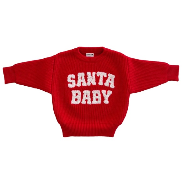 NWT “Santa Baby” Unisex Knit Sweaters - Spearmint Love - Picture 3 of 4